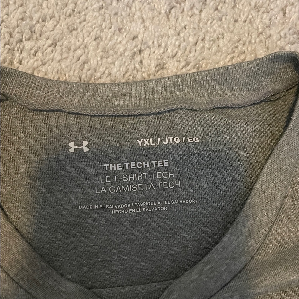 Under Armour Gray and Orange Men's Tee - Picture 3 of 7